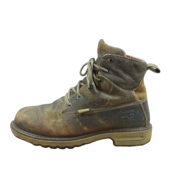 Timberland PRO Shoes - Timberland Pro Hightower Brown Leather Lace Up Comp Toe Work Boots Size 7